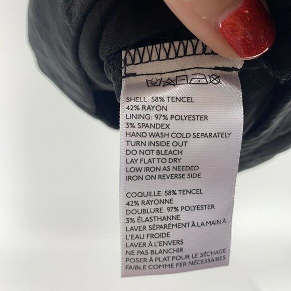 Sparkle & Fade Black Draped V Neck Tank Tunic XS - Picture 8 of 8